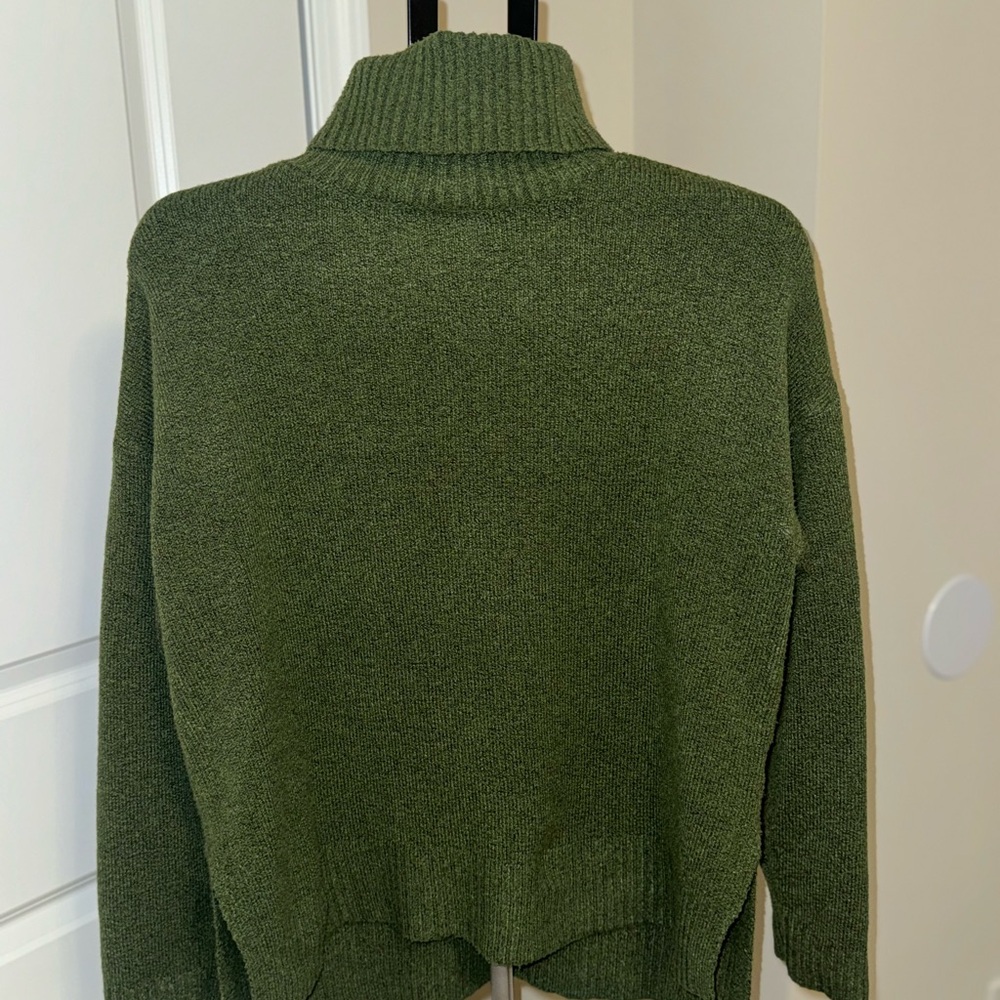 Fashion Nova Oversized Olive Green Turtleneck Sweater